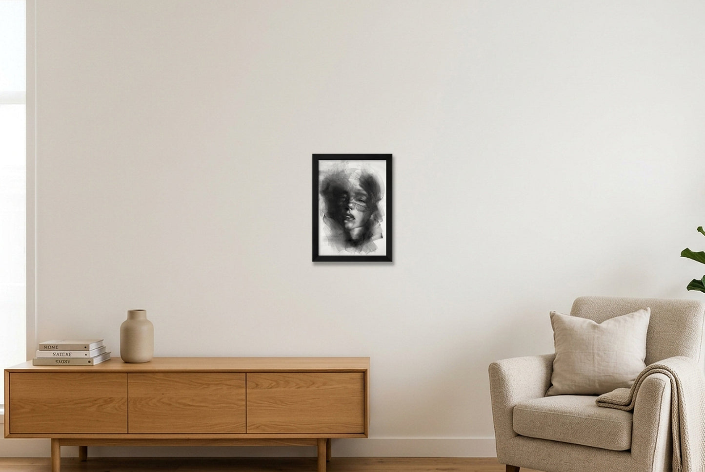 The Shape of Memory_15-6x21-8 — A4 (21×30cm, 8×12") Black Frame