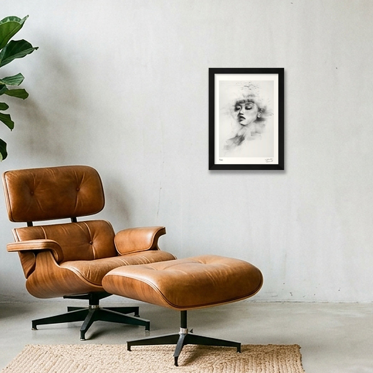 In Repose — A4 (21×30cm, 8×12") Black Frame