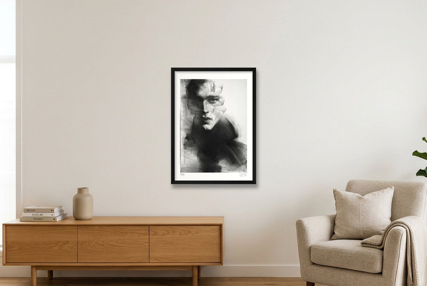 The Witness Within — 42×59cm, 17×23" Black Frame