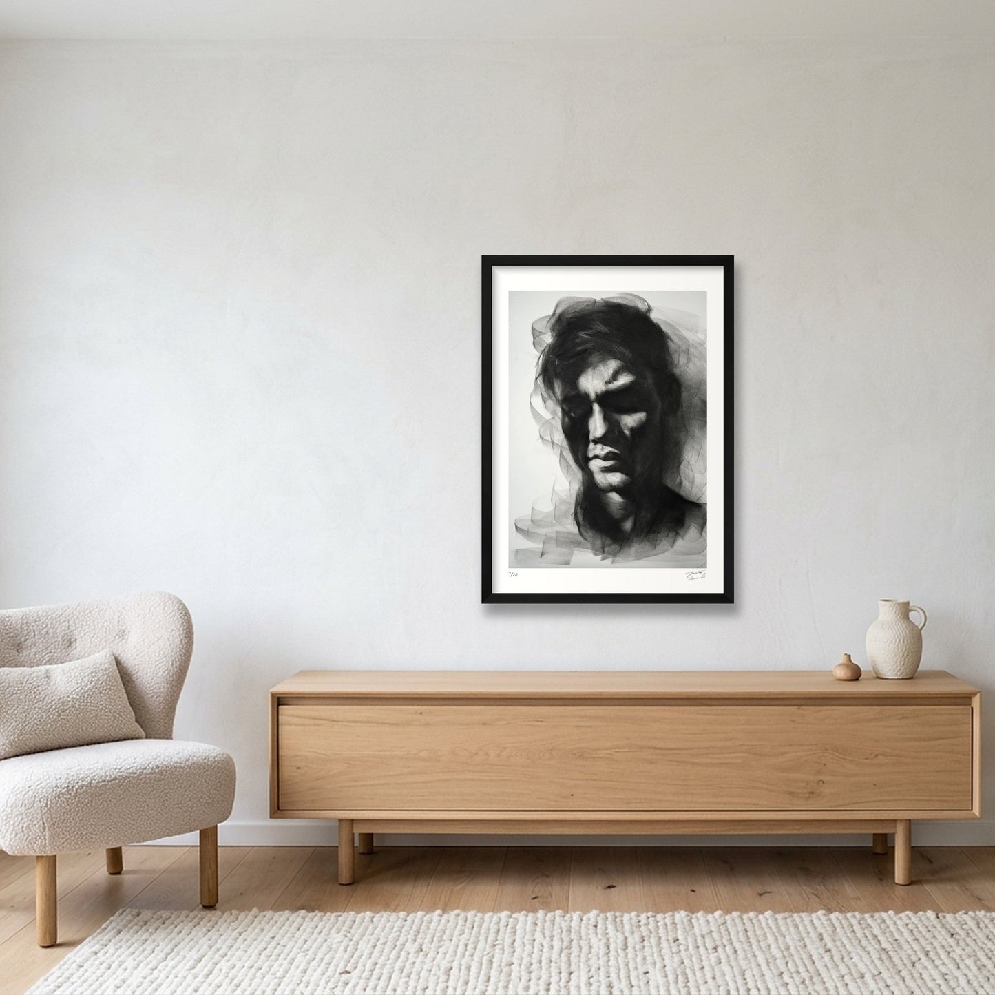 The Threshold — A2 (42×59cm, 17×23") Black Frame