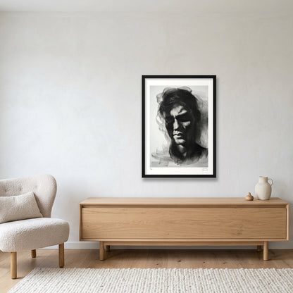 The Threshold — A2 (42×59cm, 17×23") Black Frame