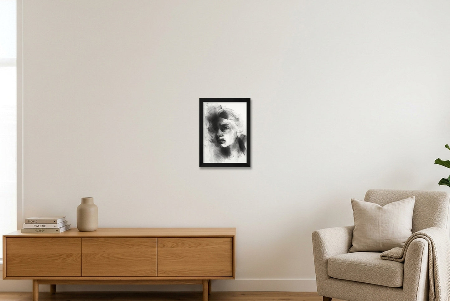 The Last Contour TIF_15-8x22-1 — A4 (21×30cm, 8×12") Black Frame