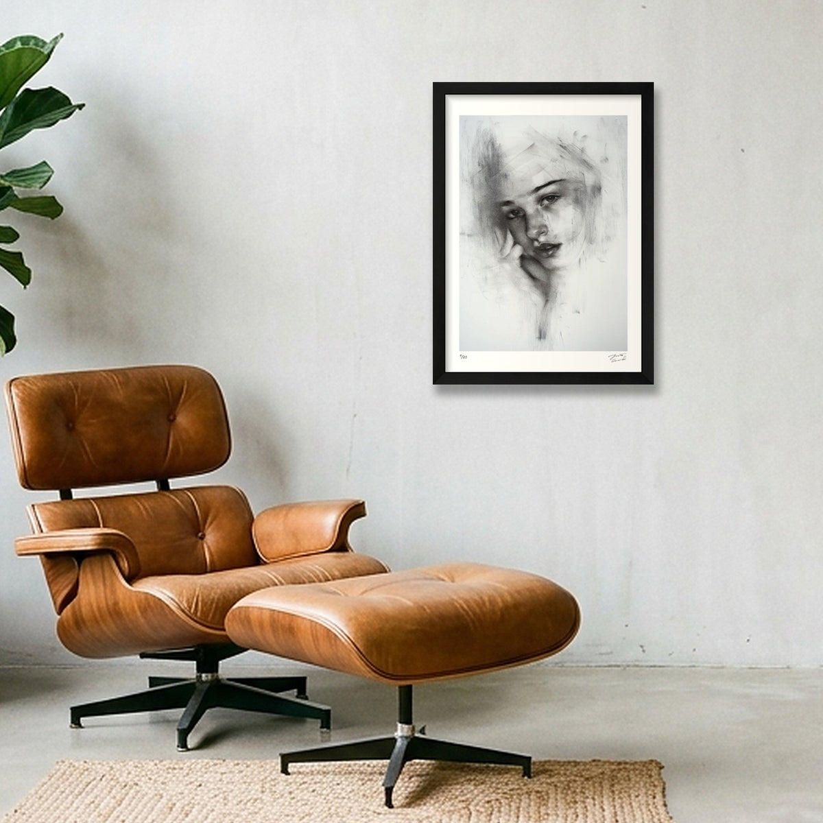 Elements of Tenderness — A3 (30×42cm, 12×17") Black Frame