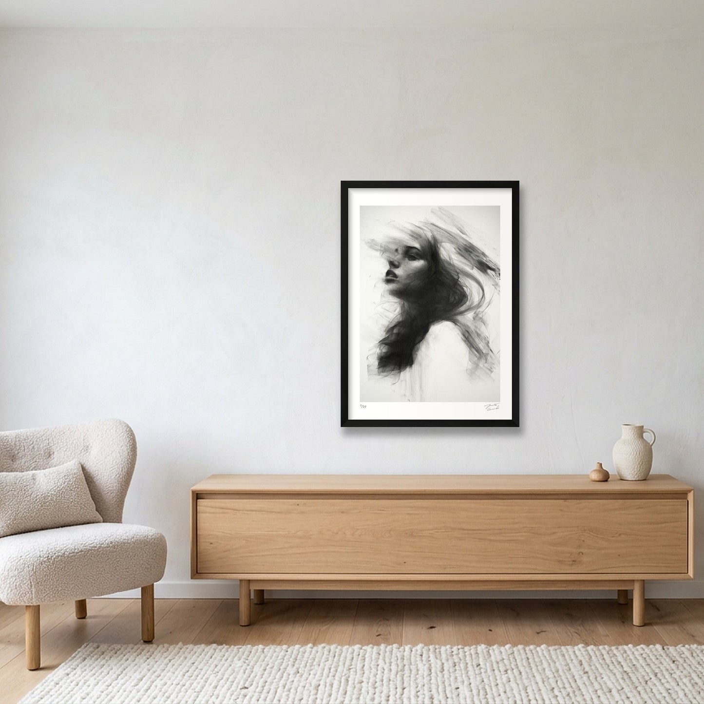 Before She Vanished — A2 (42×59cm, 17×23") Black Frame