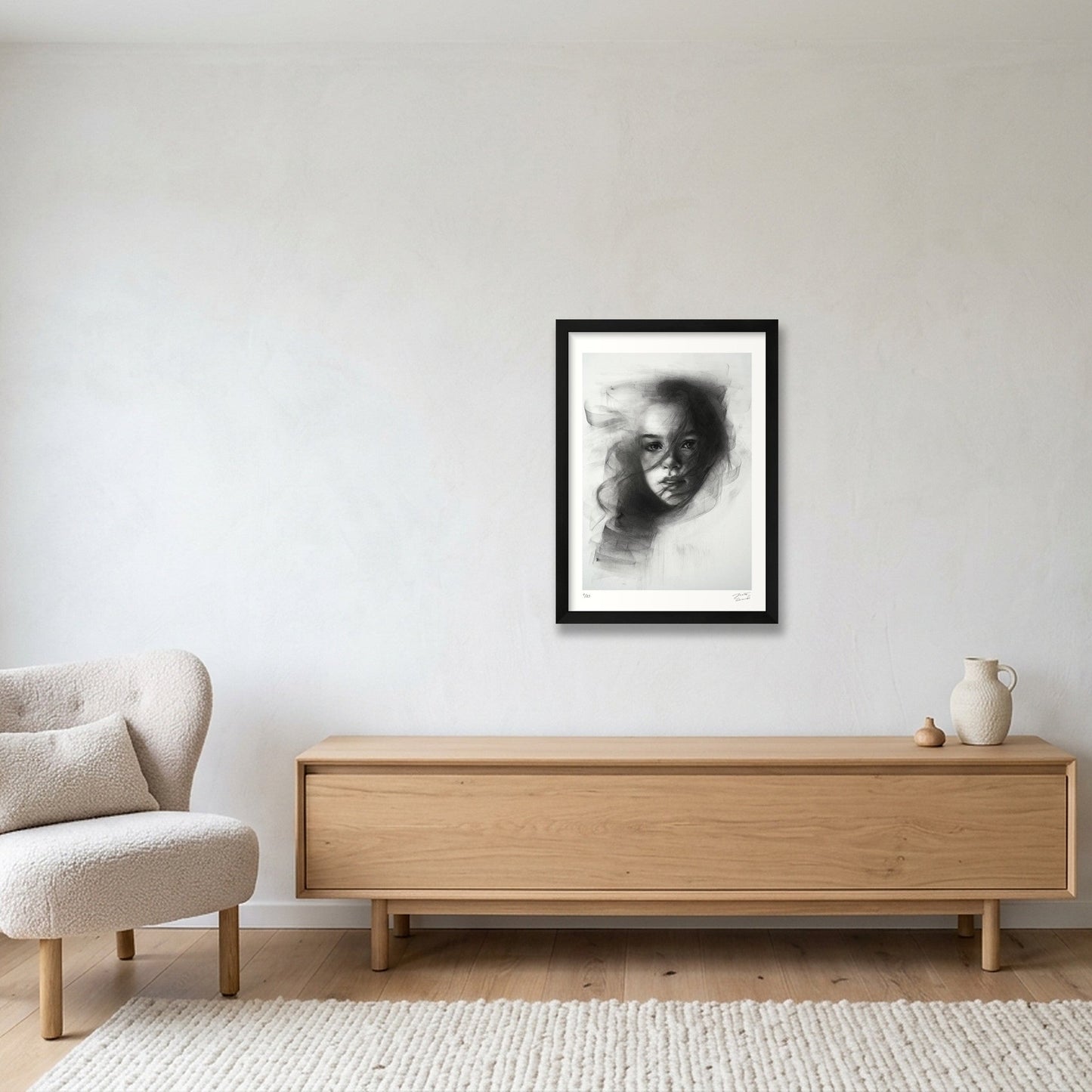 Fade Into Haze — A3 (30×42cm, 12×17") Black Frame