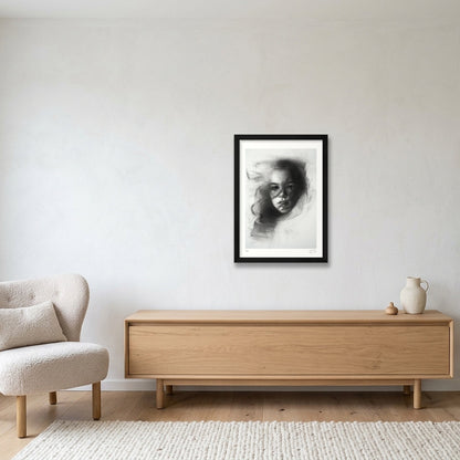 Fade Into Haze — A3 (30×42cm, 12×17") Black Frame