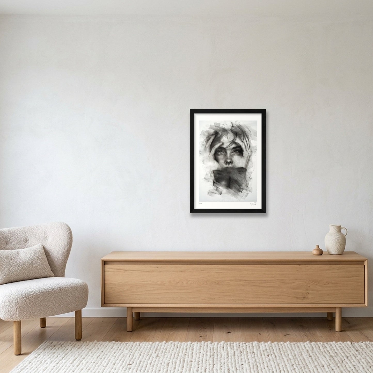 Muted — A3 (30×42cm, 12×17") Black Frame
