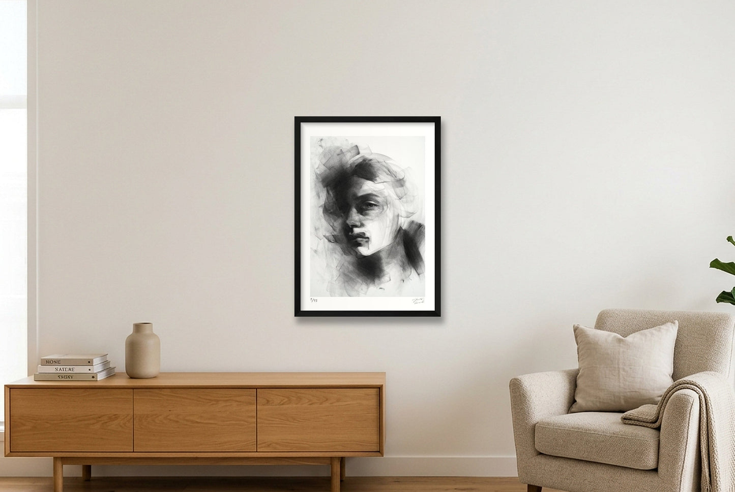 The Last Contour — 42×59cm, 17×23" Black Frame
