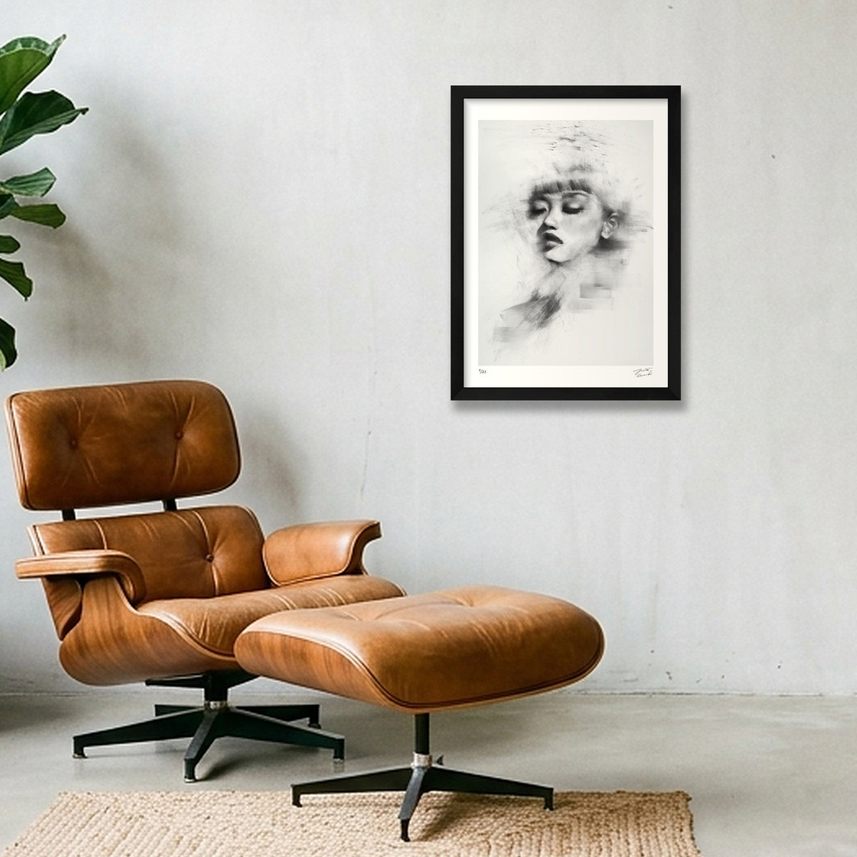 In Repose — A3 (30×42cm, 12×17") Black Frame