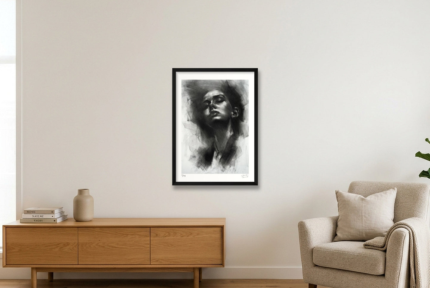 Into the Echo — 42×59cm, 17×23" Black Frame