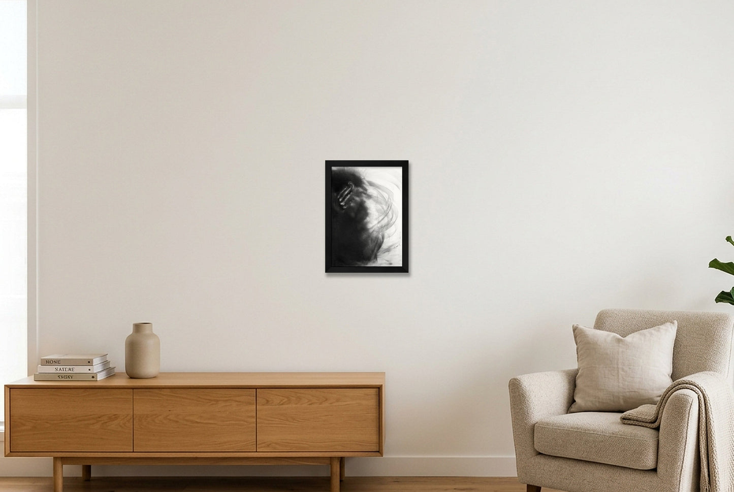 The Quiet Unraveling TIF_15-9x22-3 — A4 (21×30cm, 8×12") Black Frame