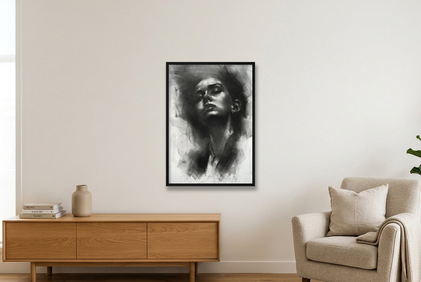 Into the Echo_15-7x22-0 — 59×84cm, 23×33" Black Frame