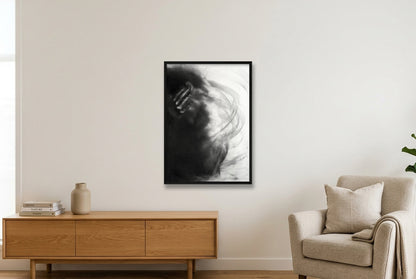 The Quiet Unraveling TIF_15-9x22-3 — 59×84cm, 23×33" Black Frame