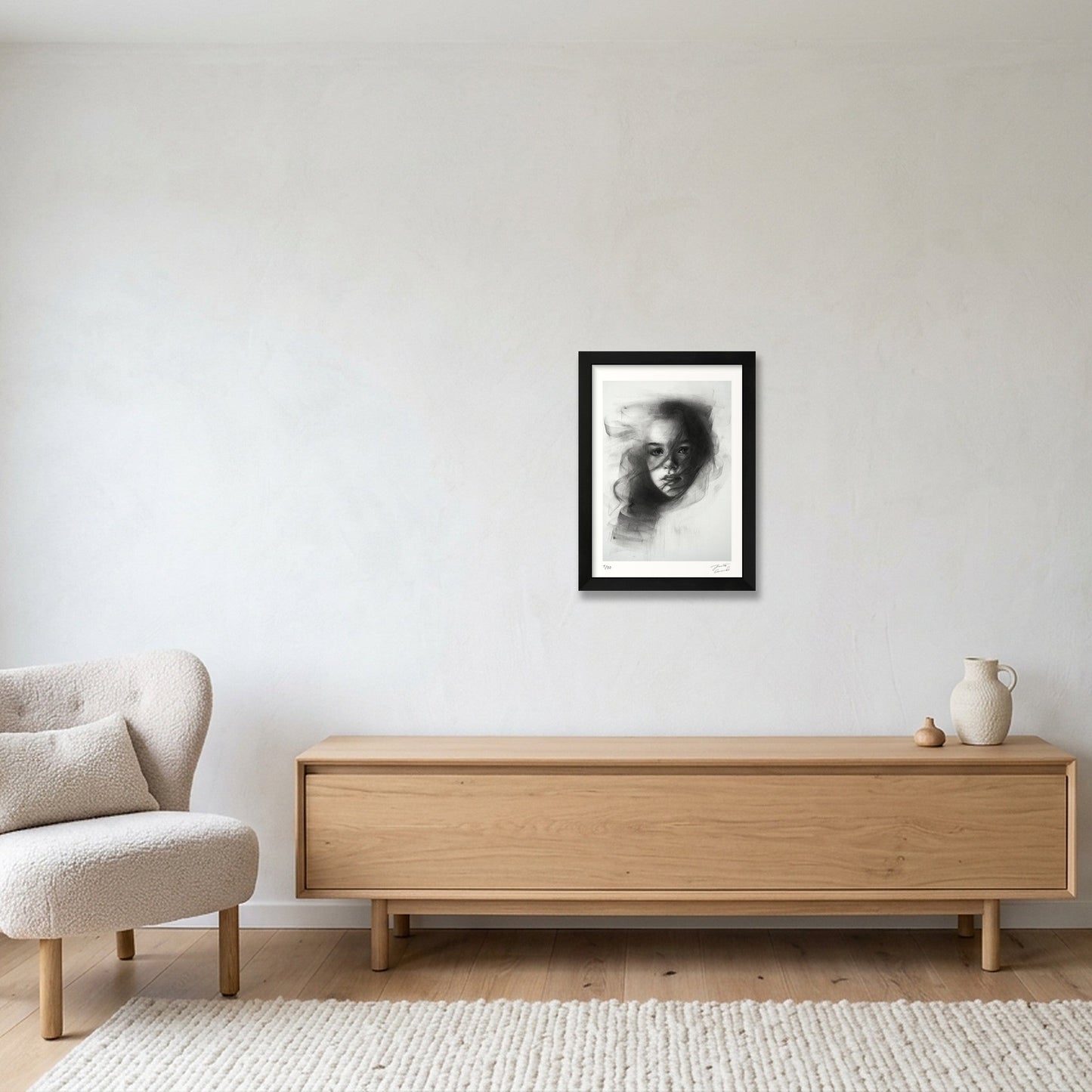 Fade Into Haze — A4 (21×30cm, 8×12") Black Frame