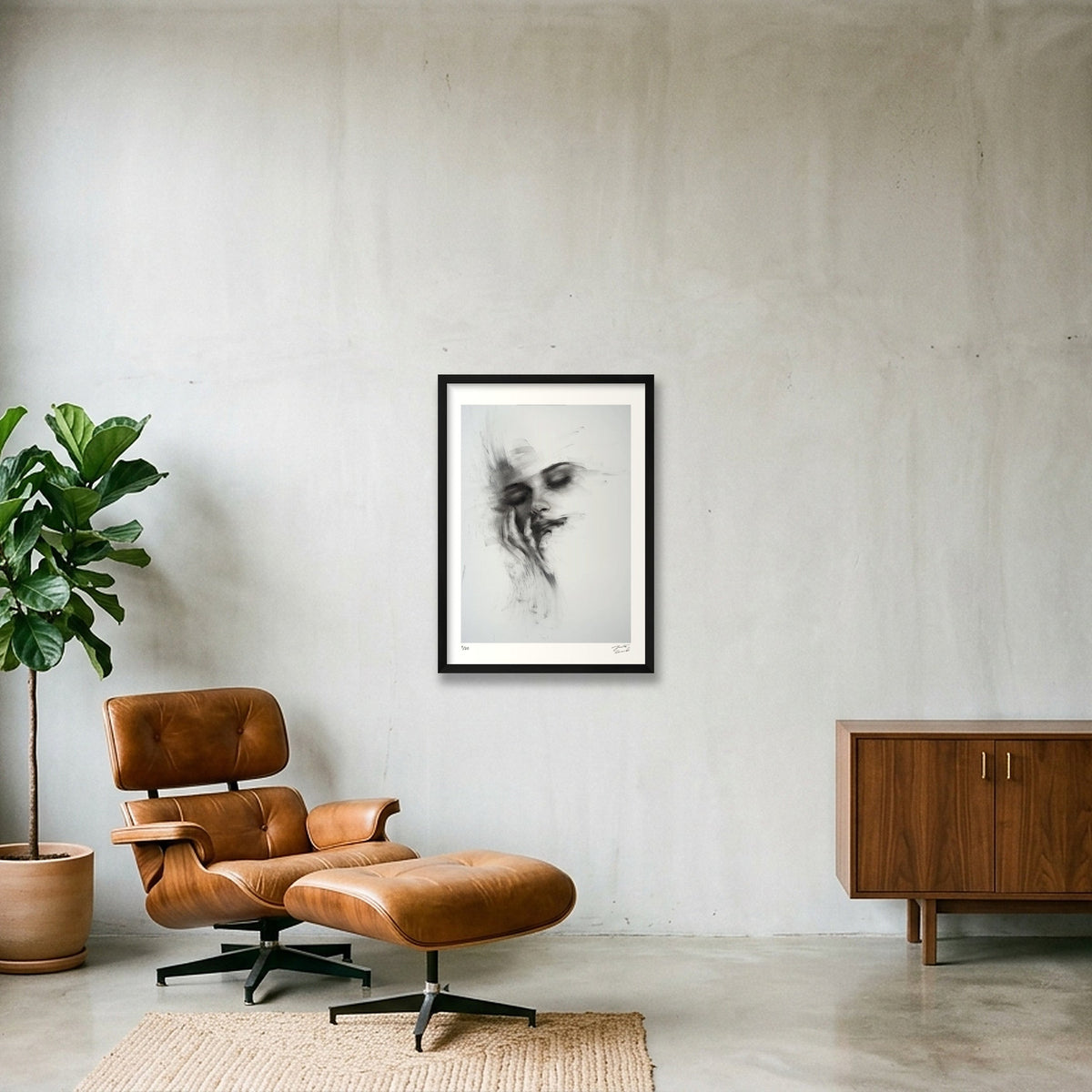 Touch — A2 (42×59cm, 17×23") Black Frame
