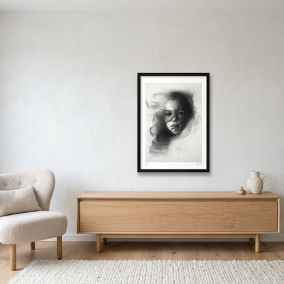 Fade Into Haze — A2 (42×59cm, 17×23") Black Frame