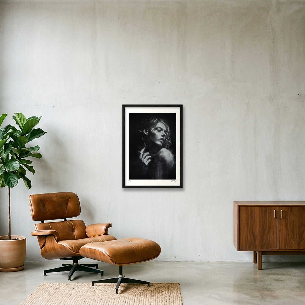 Selective Light — A2 (42×59cm, 17×23") Black Frame