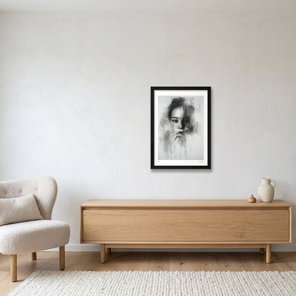 Left Unsaid — A3 (30×42cm, 12×17") Black Frame