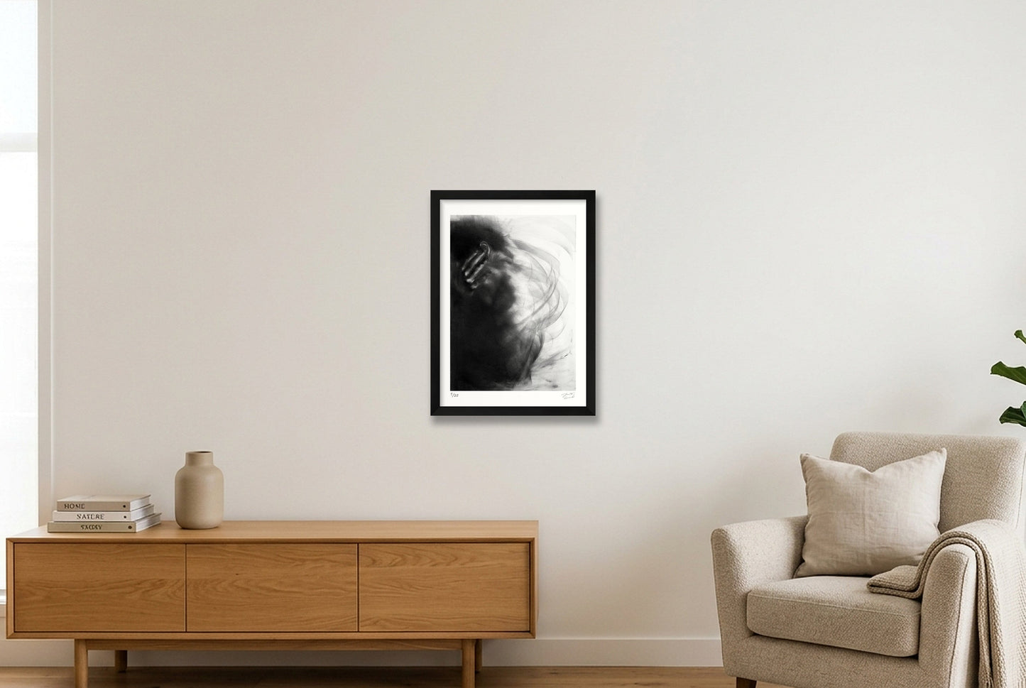 The Quiet Unraveling — A3 (30×42cm, 12×17") Black Frame